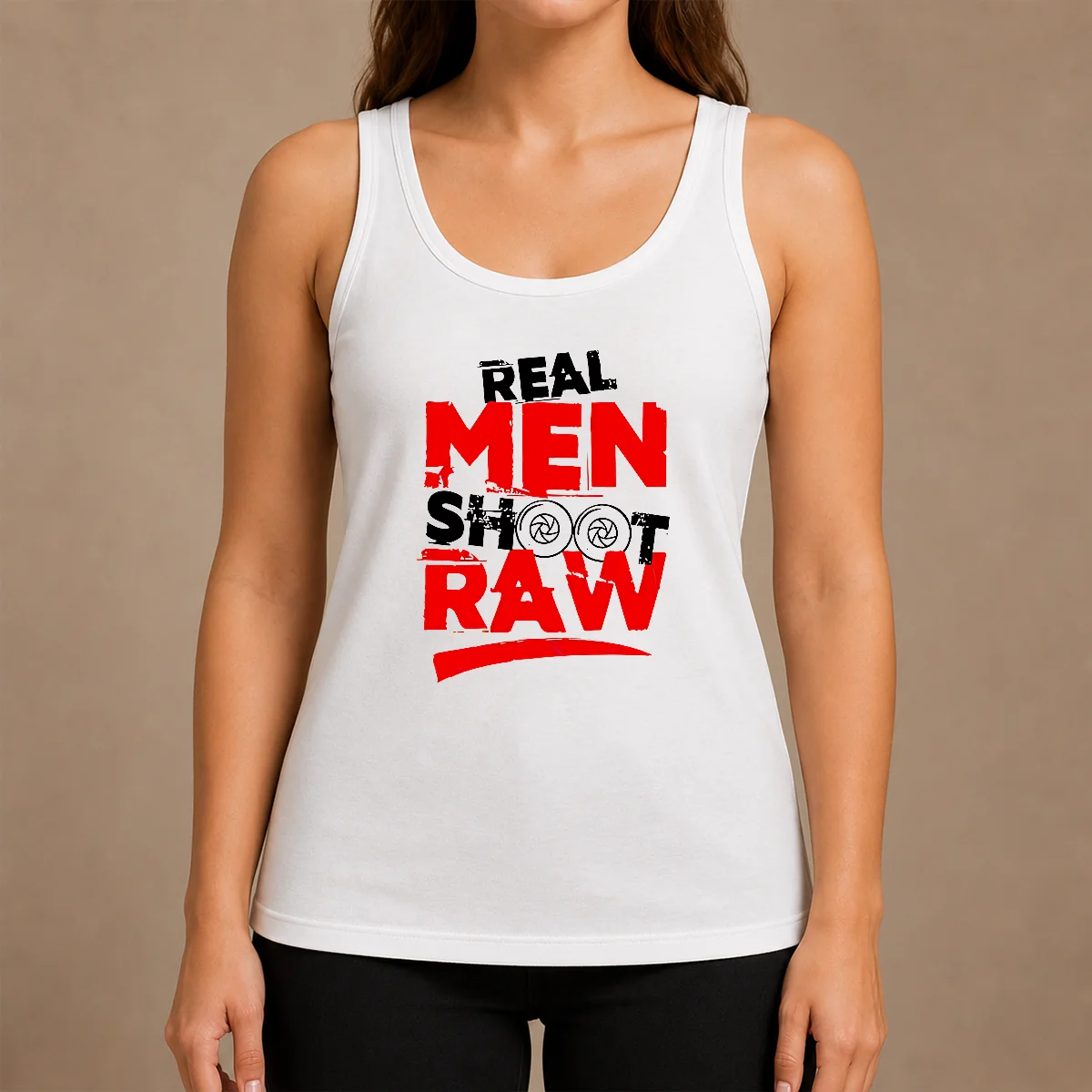 Funny Real Men Shoot Raw Photography Camera Shutter Aperture Shirt - Image 3