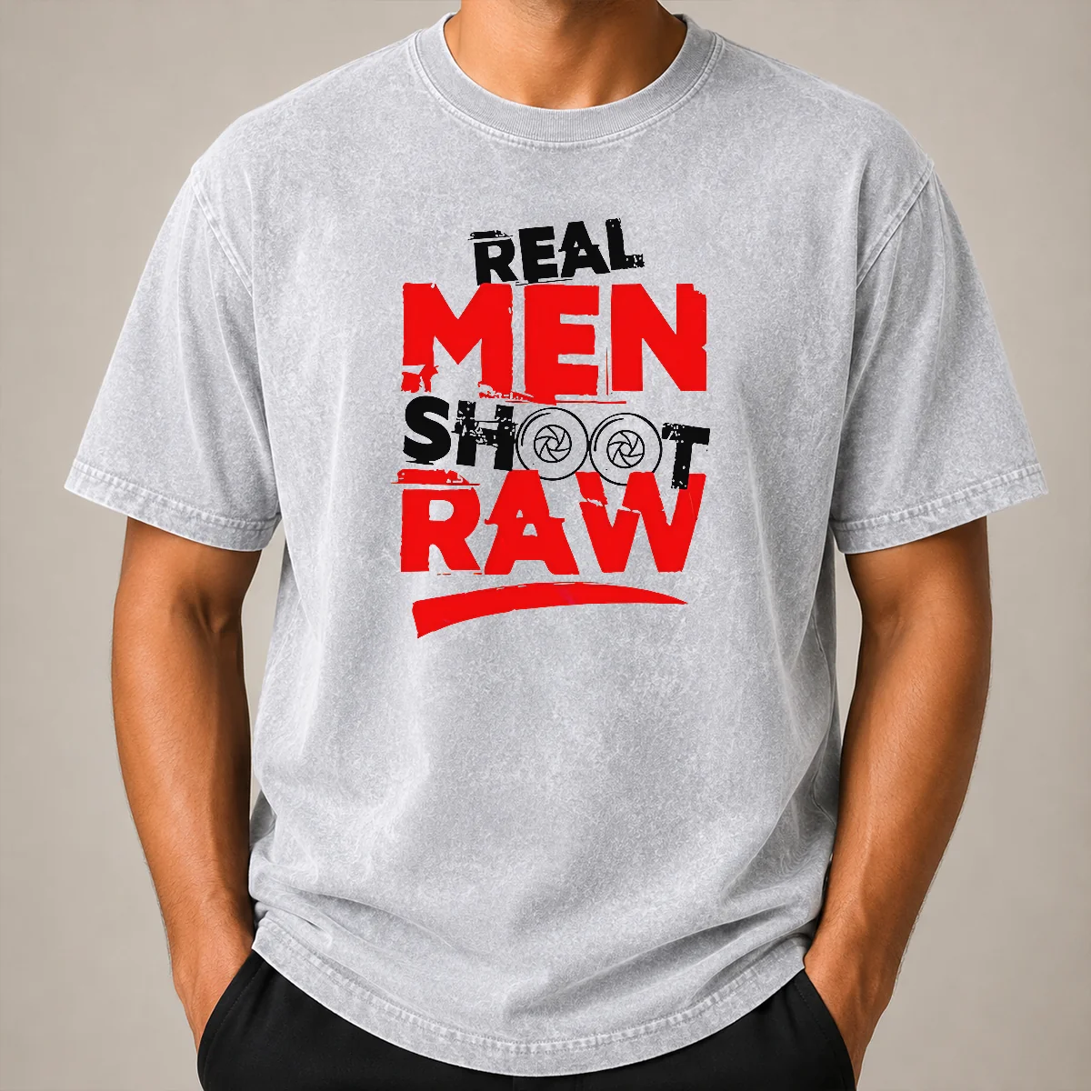 Funny Real Men Shoot Raw Photography Camera Shutter Aperture Shirt - Image 8