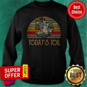 Alternative view of Nice Today’s Toil Gardening Vintage Retro Shirt