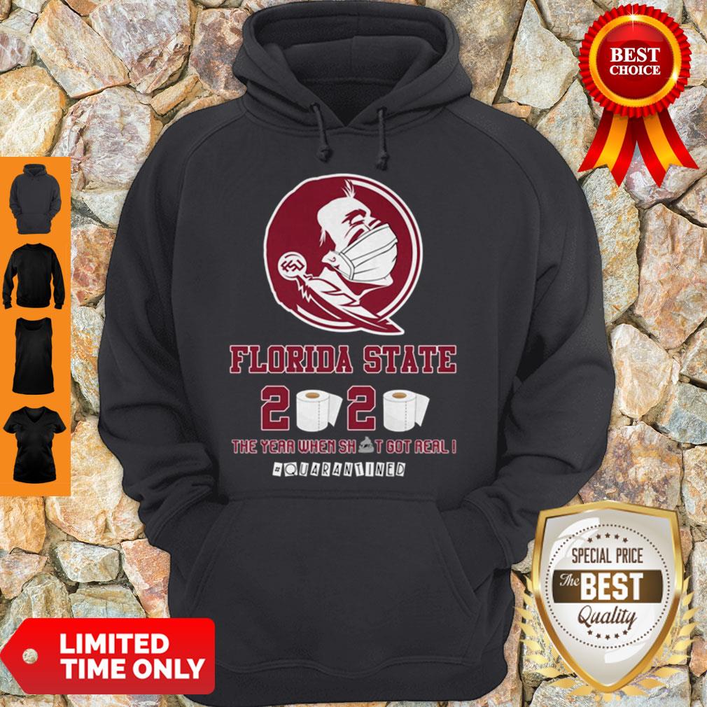 Hot Florida State Seminoles 2020 The Year Where Shit Got Real Quarantined Shirt - Image 5