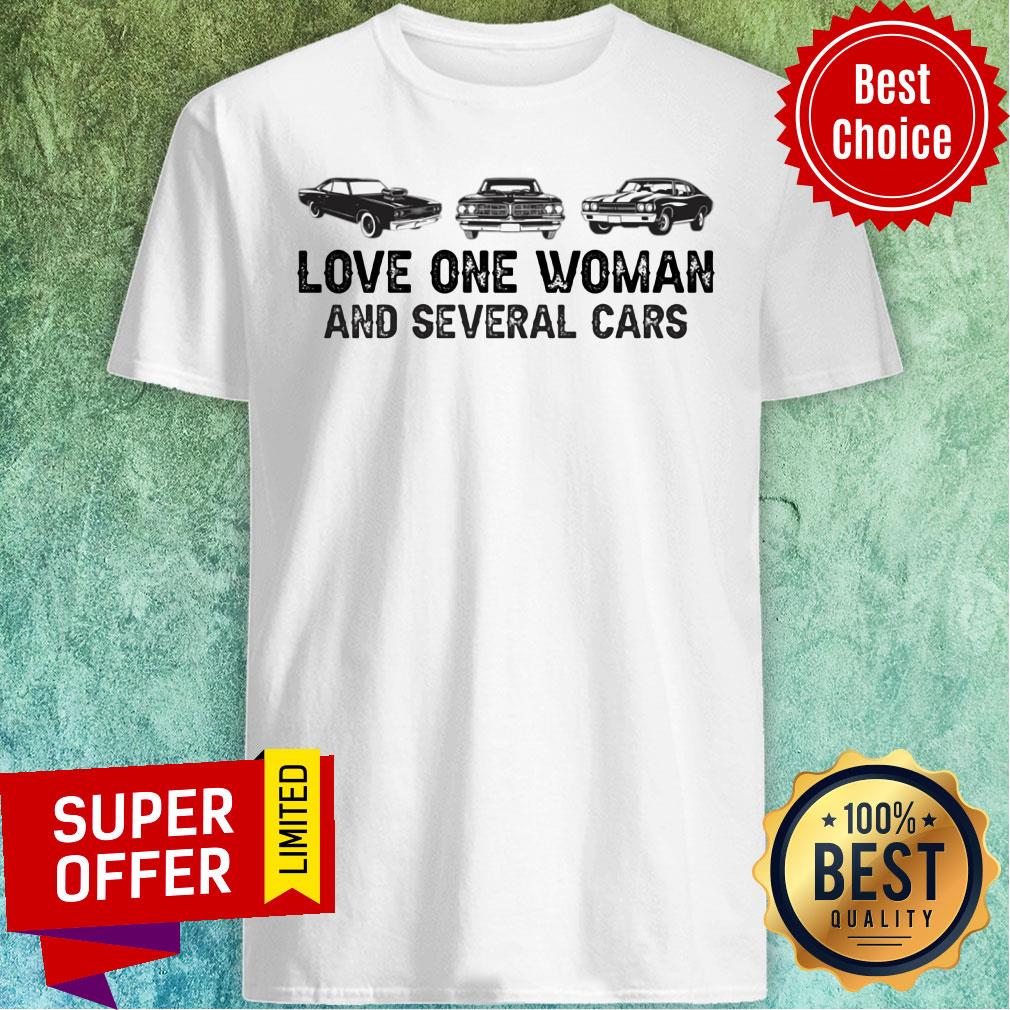 Official Love One Woman And Several Cars Shirt