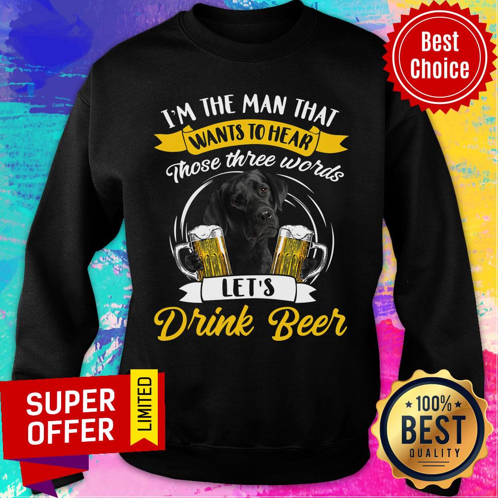 Black Labrador Drink Beer Shirt - Image 5