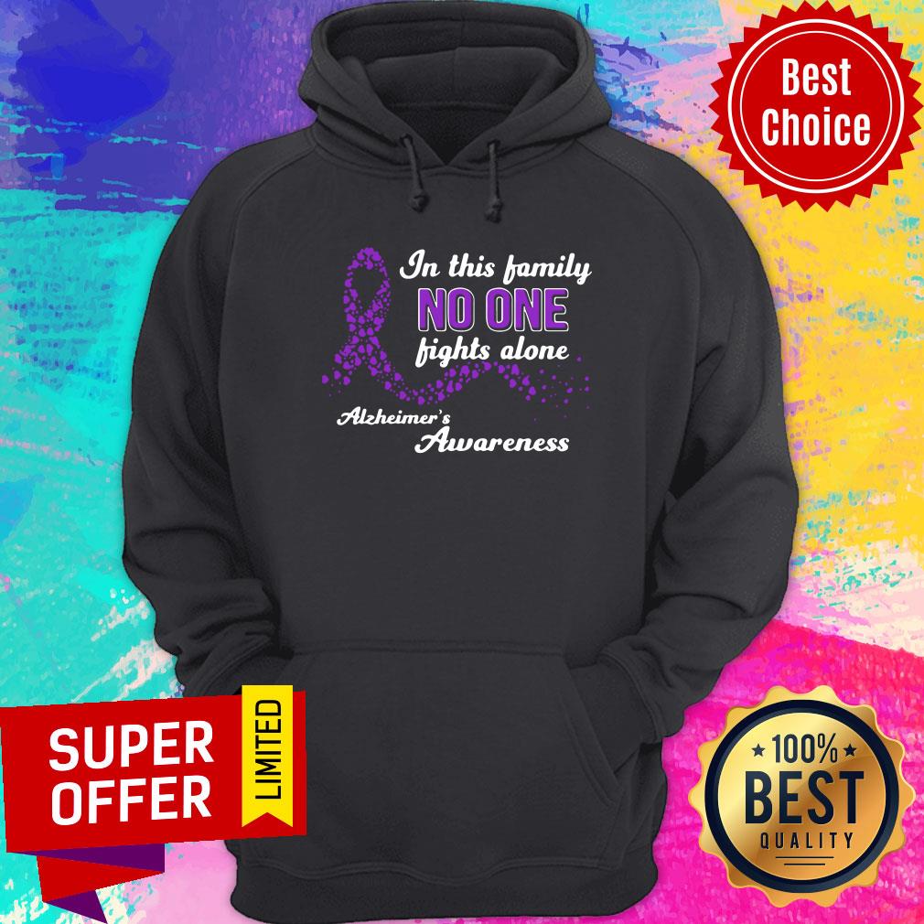 In This Family No One Fights Alone Alzheimer's Awareness Shirt - Image 2