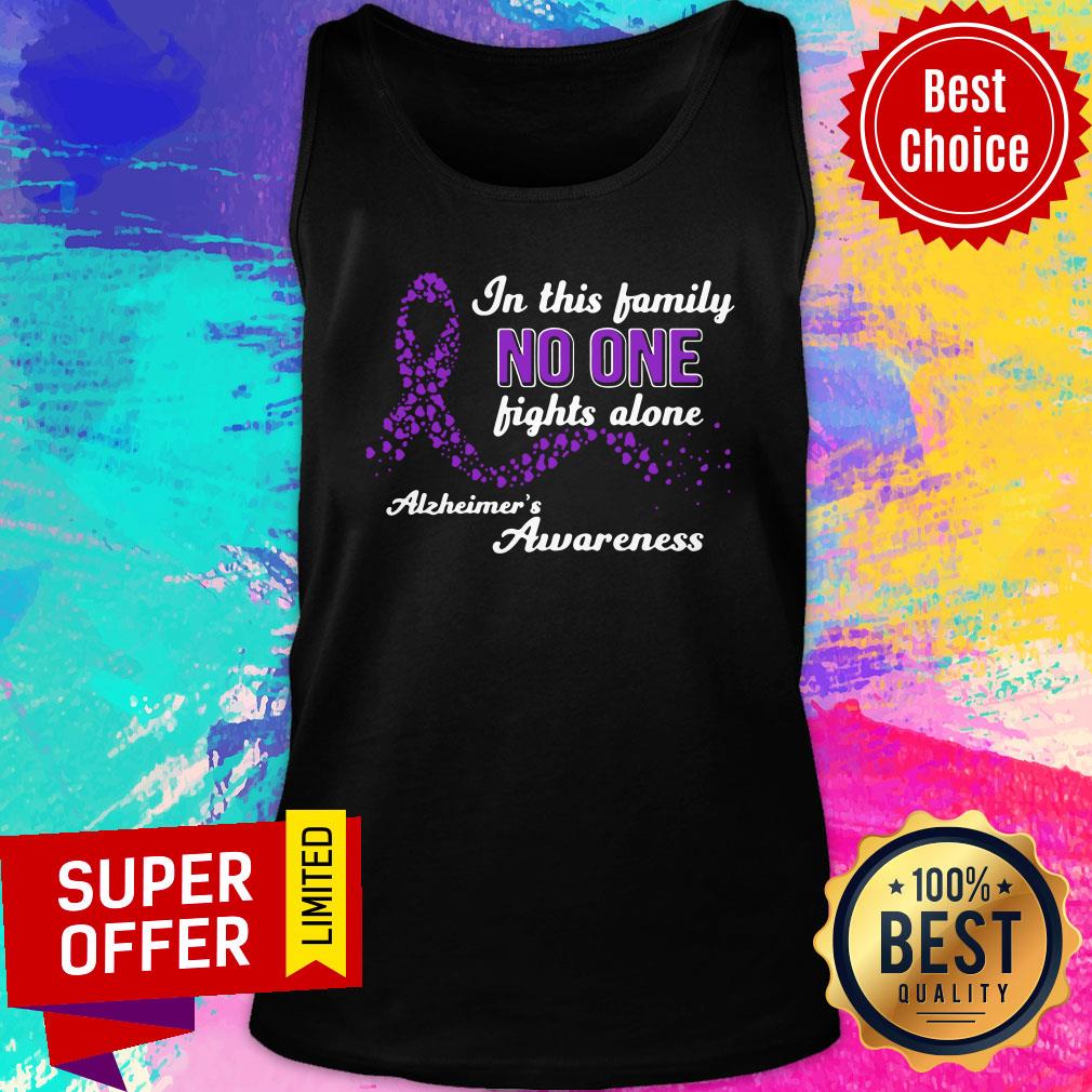 In This Family No One Fights Alone Alzheimer's Awareness Shirt - Image 4