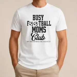 Premium Top Busy Football Moms Club My Weekends Are Booked Shirt