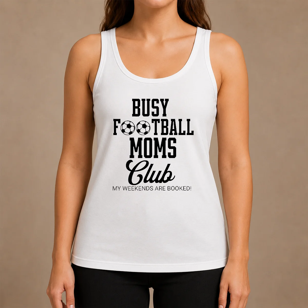 Premium Top Busy Football Moms Club My Weekends Are Booked Shirt - Image 3
