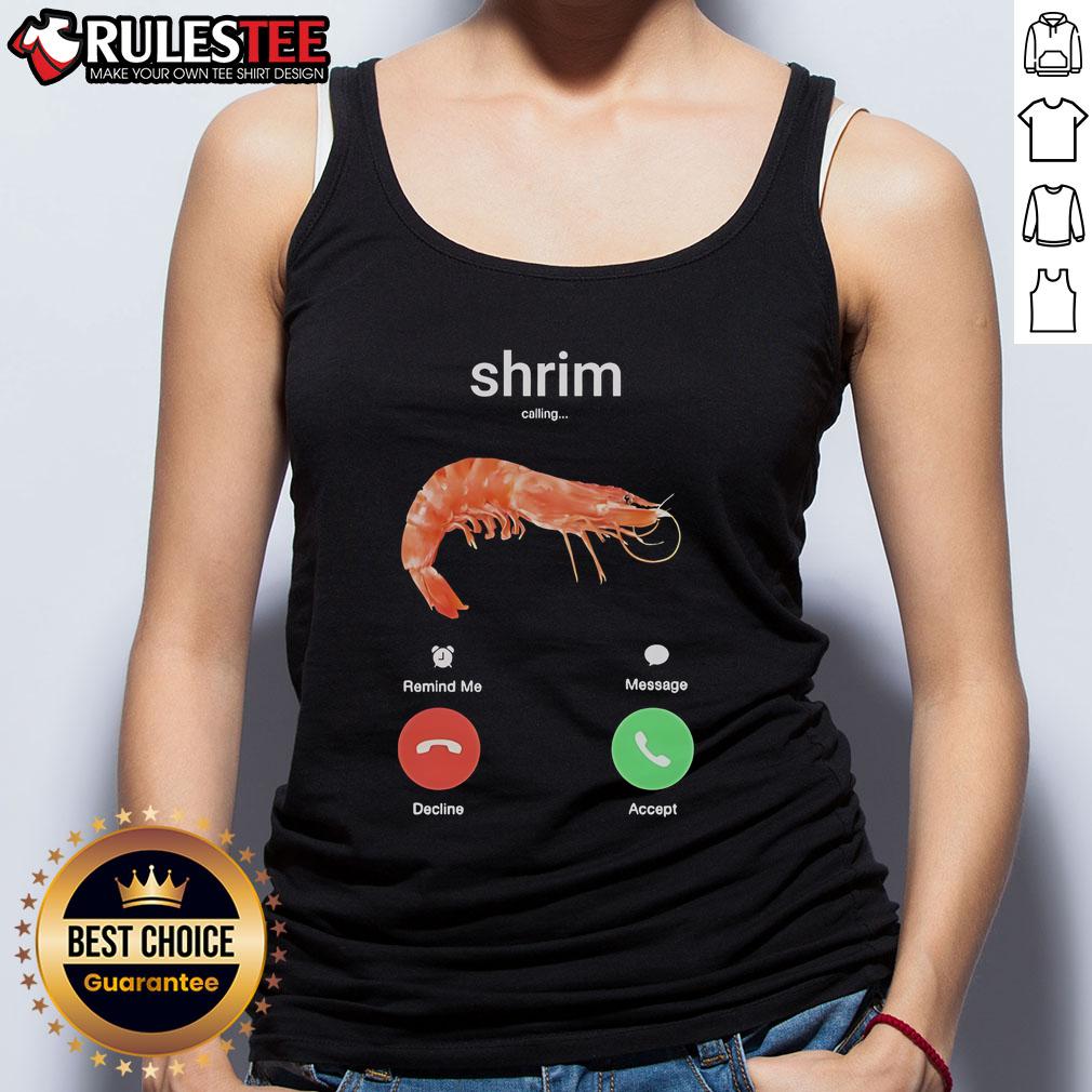 Funny Shrim Phone Call T-Shirt - Image 4