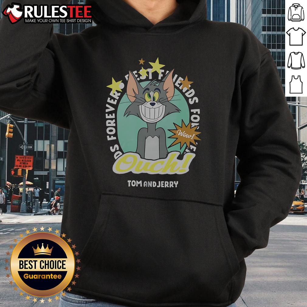 Funny Tom & Jerry Ouch Forever Best Friends T-Shirt - Image 2