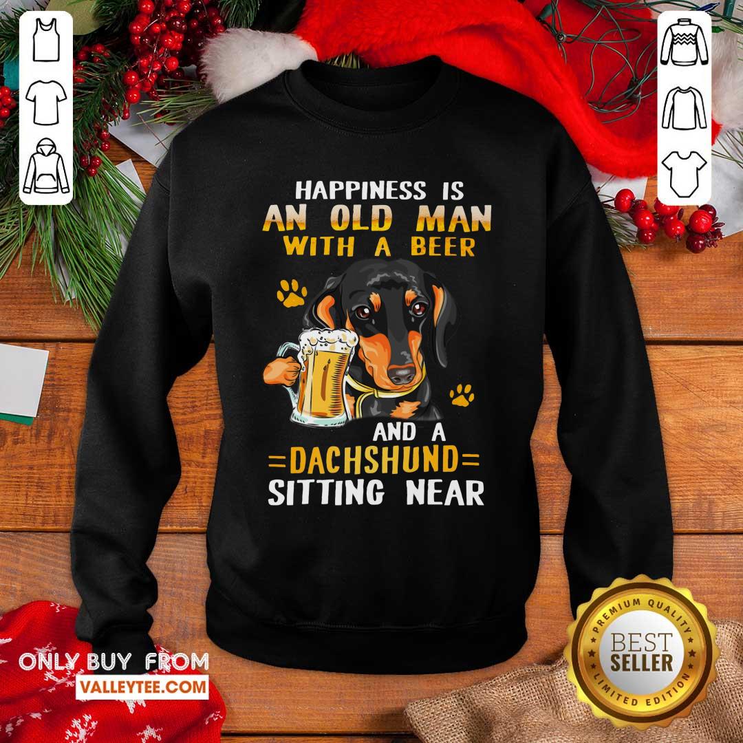 And Old Man With A Beer Dachshund Shirt - Image 5
