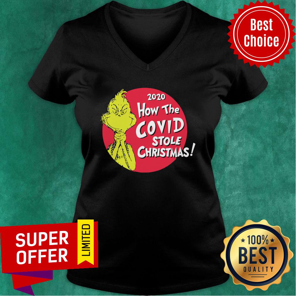 Funny Grinch 2020 How The Covid Stole Christmas Shirt - Image 5
