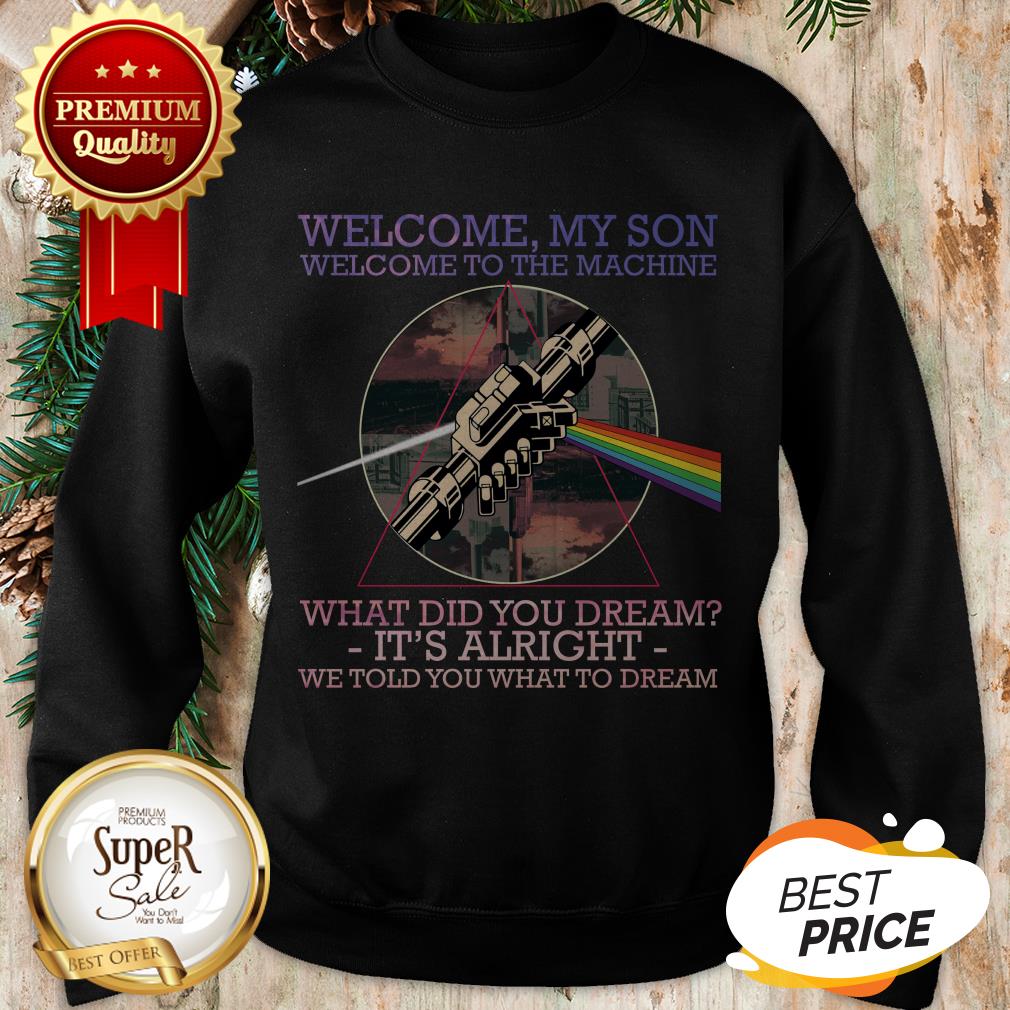 Official Welcome To The Machine Lyrics Pink Floyd Shirt - Image 4