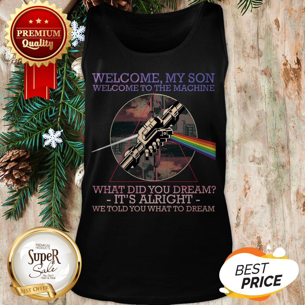 Official Welcome To The Machine Lyrics Pink Floyd Shirt - Image 3