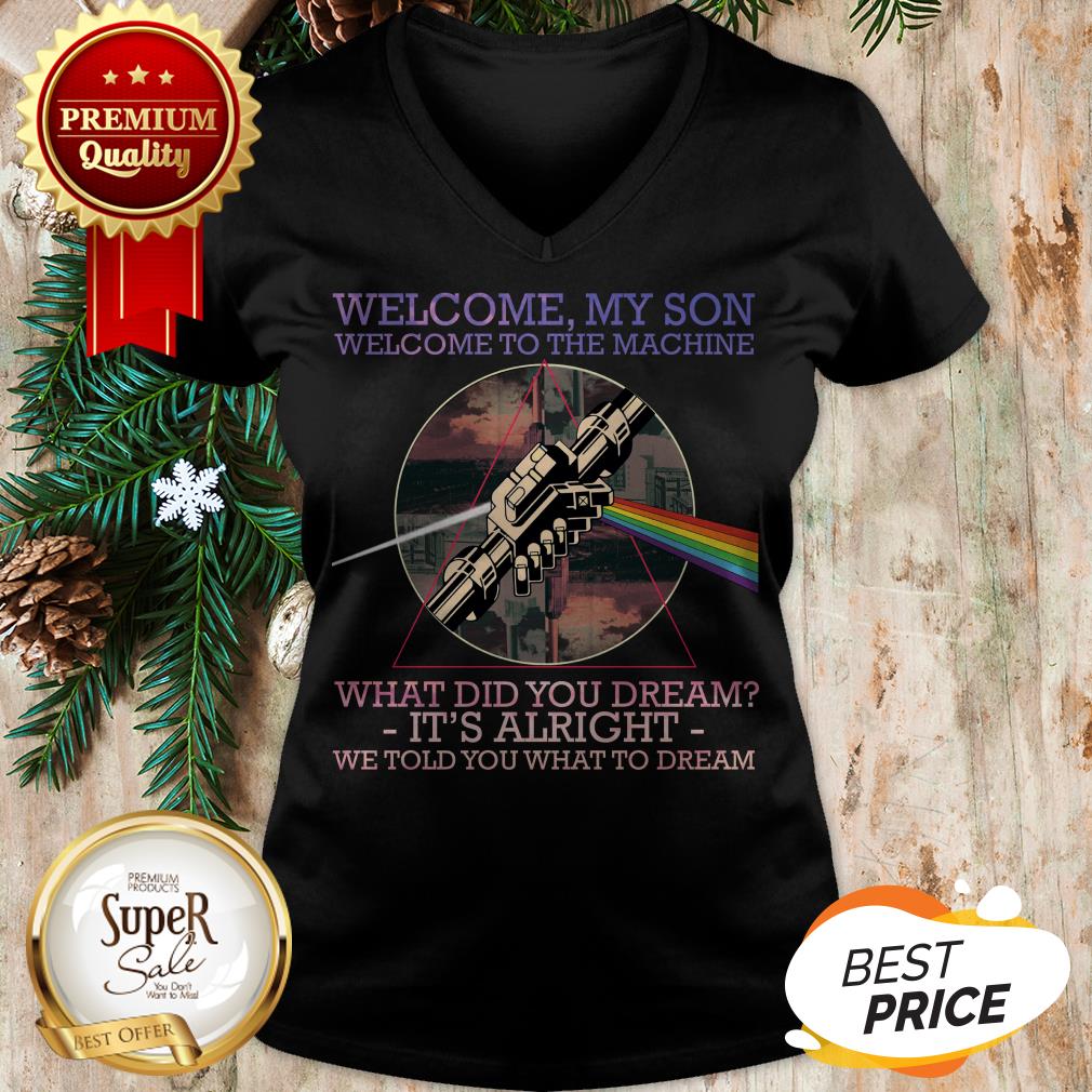 Official Welcome To The Machine Lyrics Pink Floyd Shirt - Image 2
