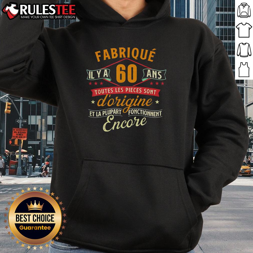 Official Fabriqué Il Y A 60 Ans 60 Ans Anniversaire Blague T-Shirt - Image 2