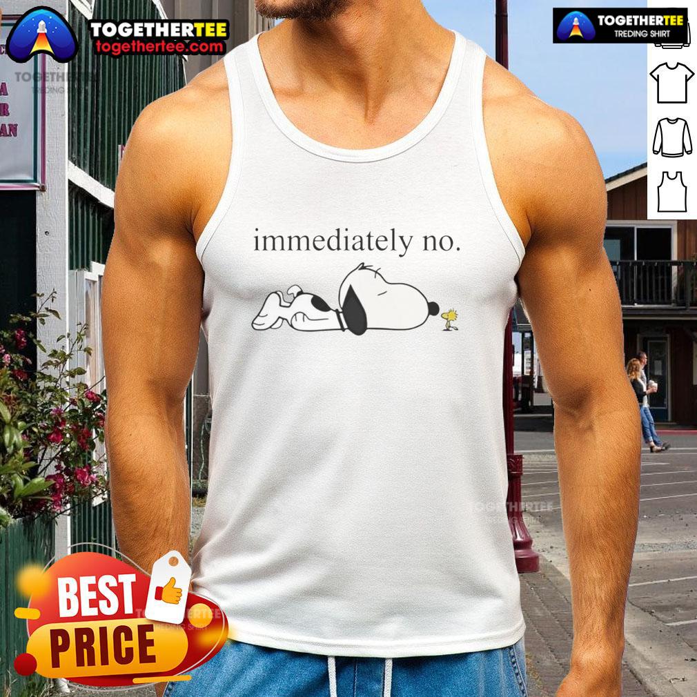 Official Immediately No Snoopy Woodstock T-Shirt - Image 4