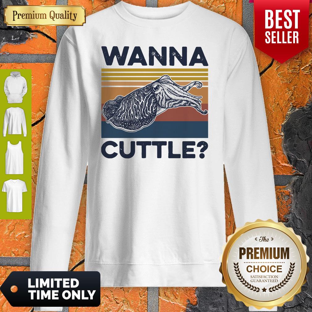 Awesome Wanna Cuttle Vintage Shirt - Image 2