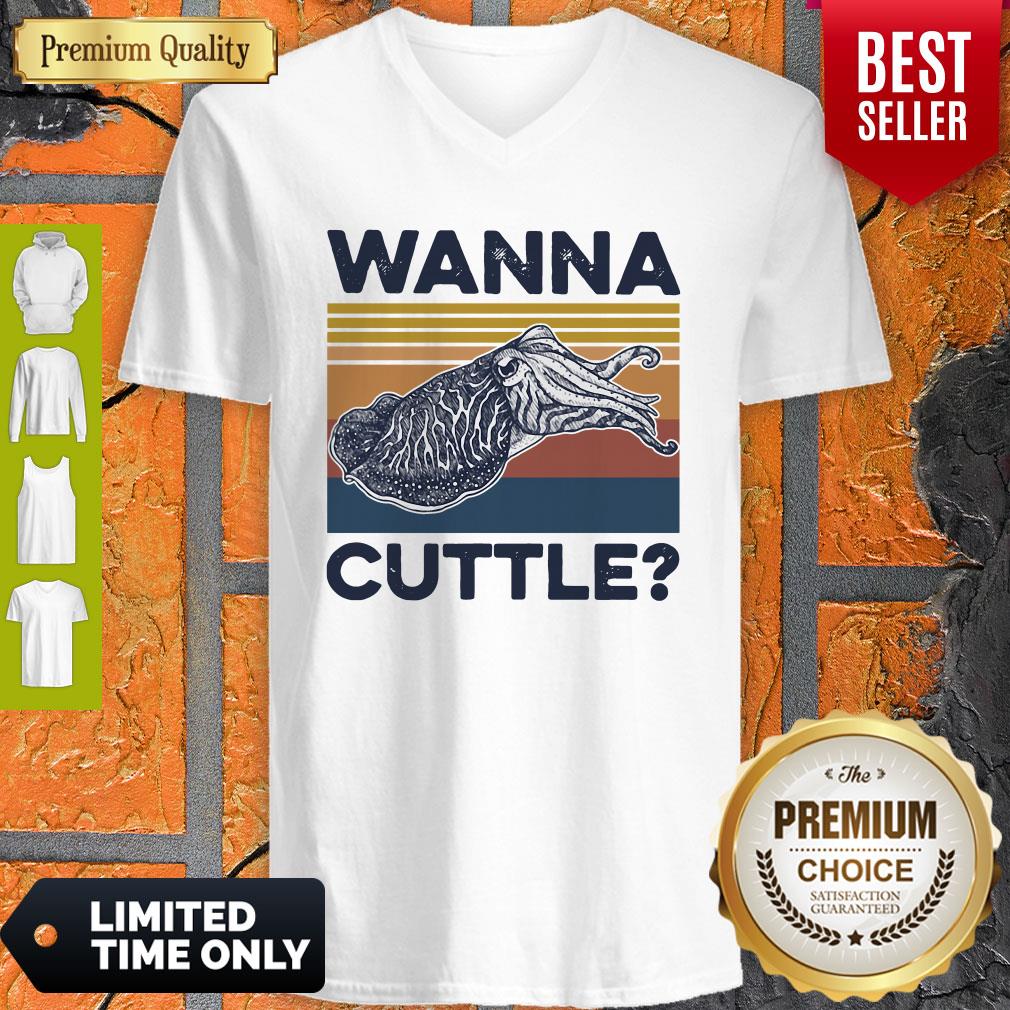Awesome Wanna Cuttle Vintage Shirt - Image 4