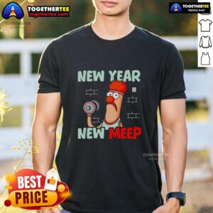 Awesome New Year New Meep Gym Cartoon T-Shirt