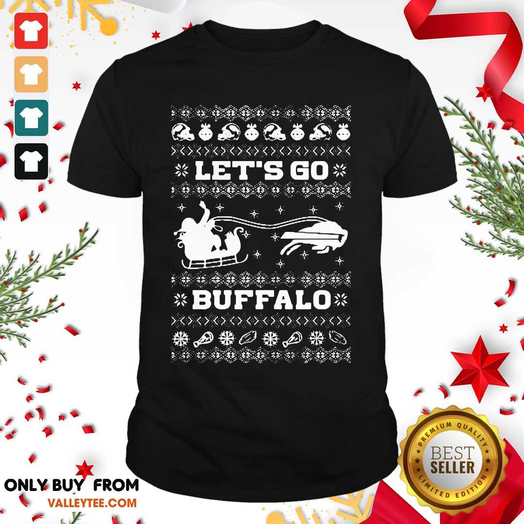 Lovely Let Go Buffalo Bills Ugly Christmas Shirt