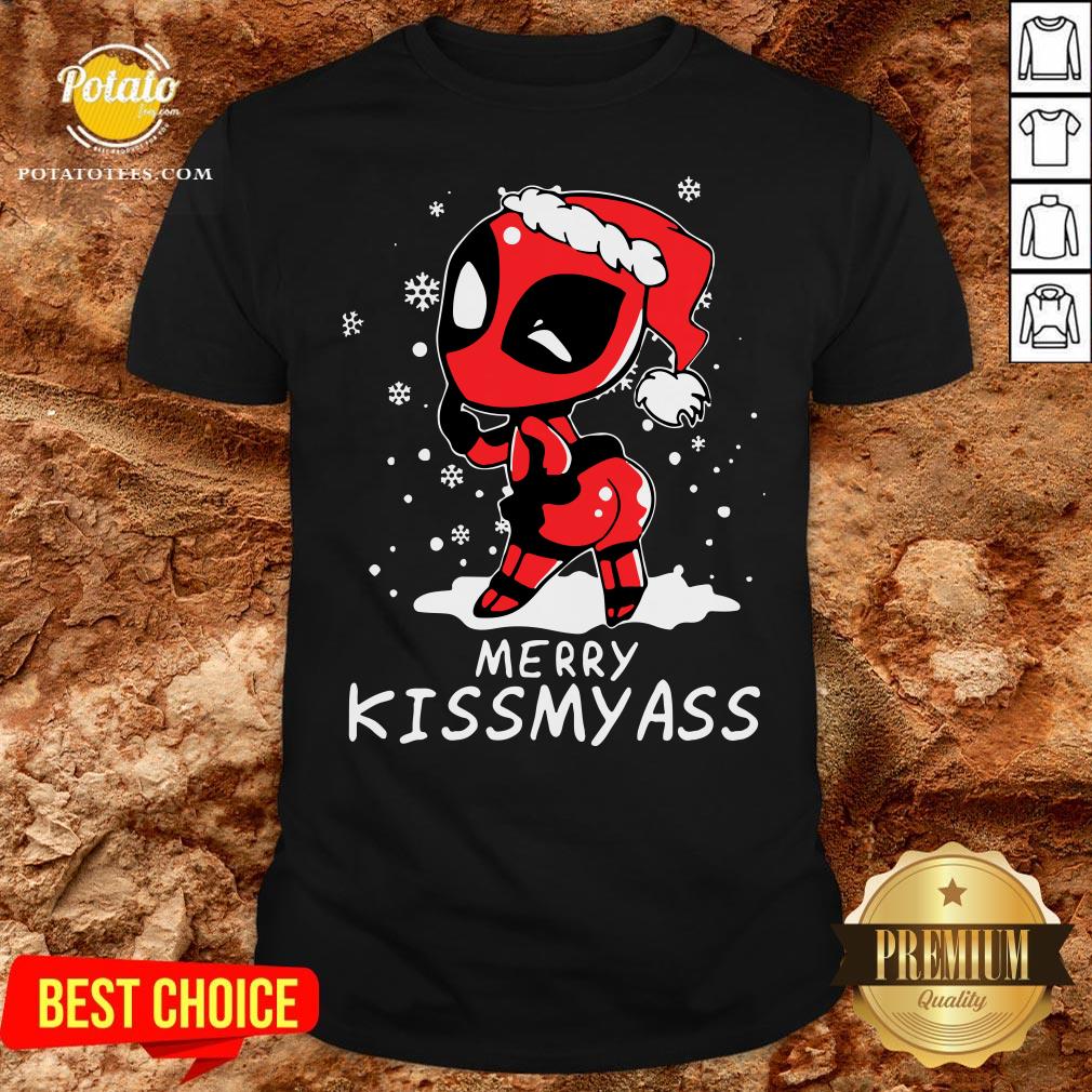 Good Santa Deadpool Merry Kiss My Ass Christmas Shirt