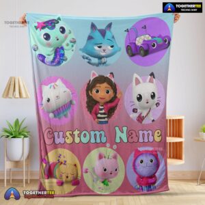 Official Disney Gabby's Dollhouse Blanket Fleece Customized Blanket