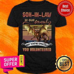 Awesome Son In Law There Are Lots Of Great People In Our Family But You'Re Special You Volunteered Shirt