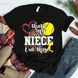 Thats My Niece Out There Softball Auntie Uncle Shirt