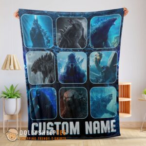 Awesome King Of The Monsters Godzilla Blanket Fleece Customized Blanket