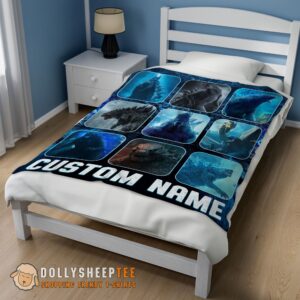 Alternative view of Awesome King Of The Monsters Godzilla Blanket Fleece Customized Blanket