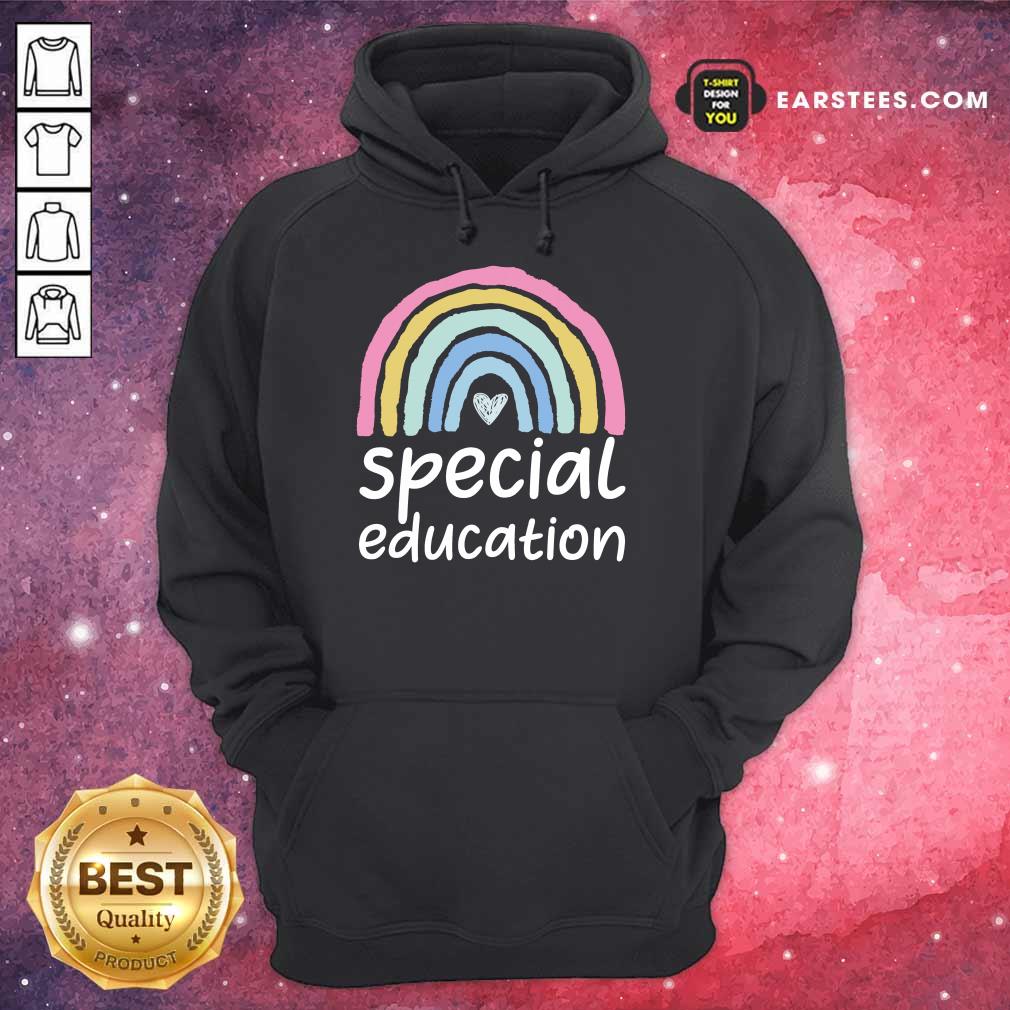 Awesome Special Education Rainbow Heart Shirt - Image 4