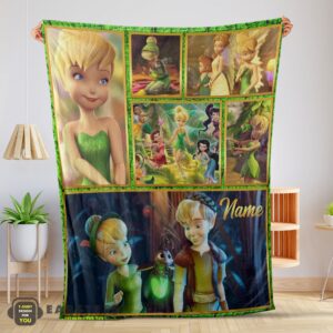 Good Disney Cartoon Tinker Bell Cute Blanket Fleece Customized Blanket