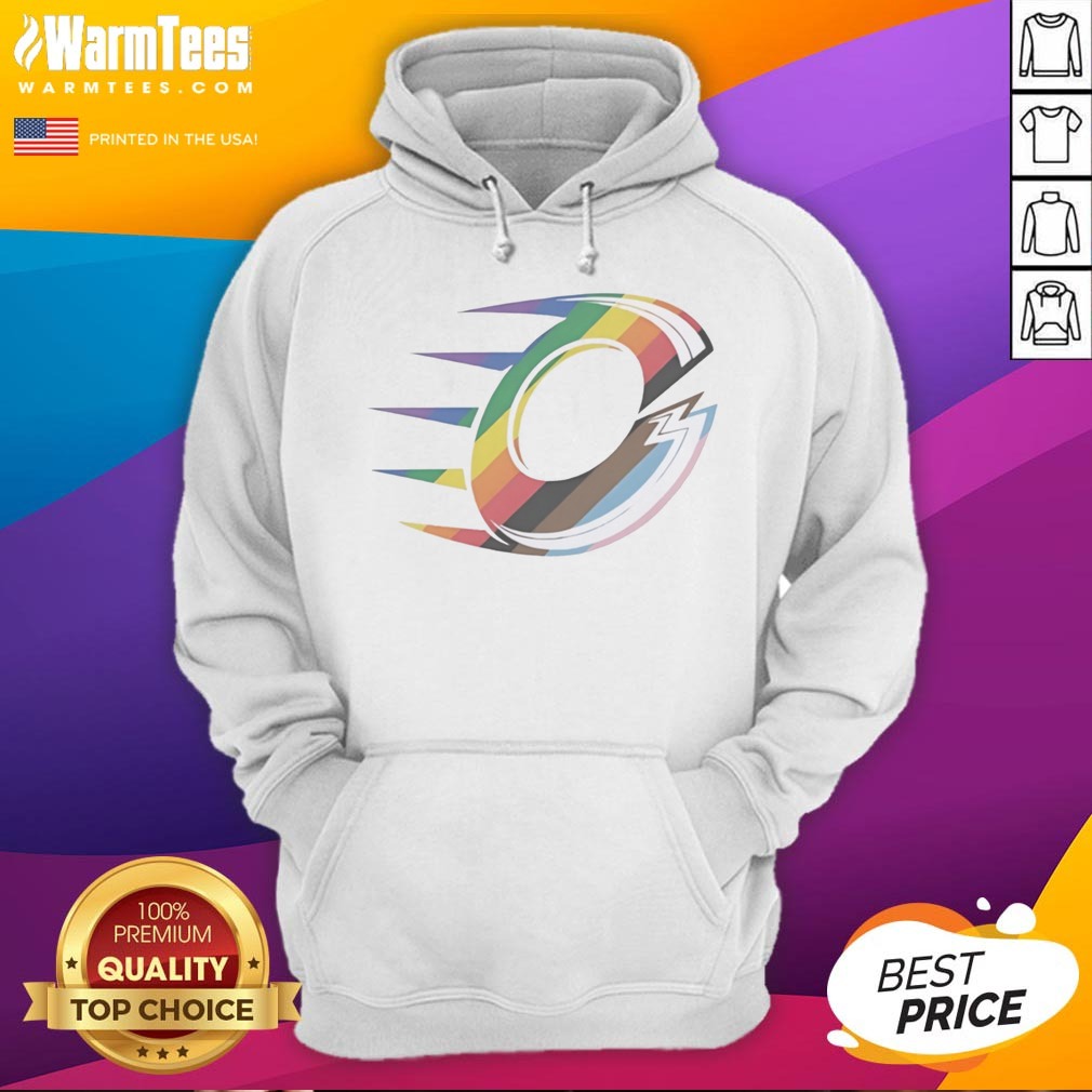 Official Ottawa Charge Rainbow LGBTQ Pride Logo PWHL Graphic Shirt - Image 2