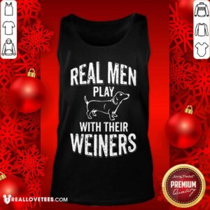 Alternative view of Premium Real Men Play With Their Weiners Shirt