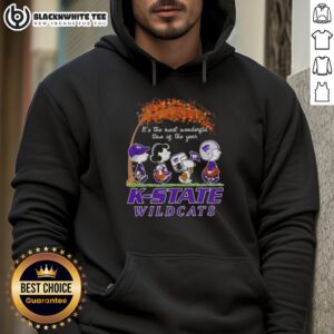 Alternative view of Awesome Kansas State Wildcats X Peanuts Snoopy And Friends Autumn It's The Most Wonderful Time Of The Year T-Shirt