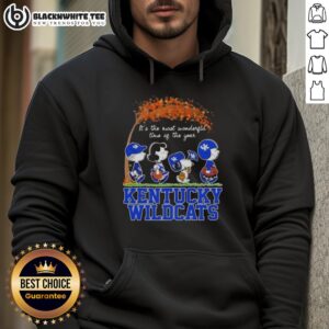 Alternative view of Awesome Kentucky Wildcats X Peanuts Snoopy And Friends Autumn It's The Most Wonderful Time Of The Year T-Shirt