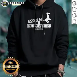 Alternative view of Official God Is An Imaginary Friend For Grownups Shirt