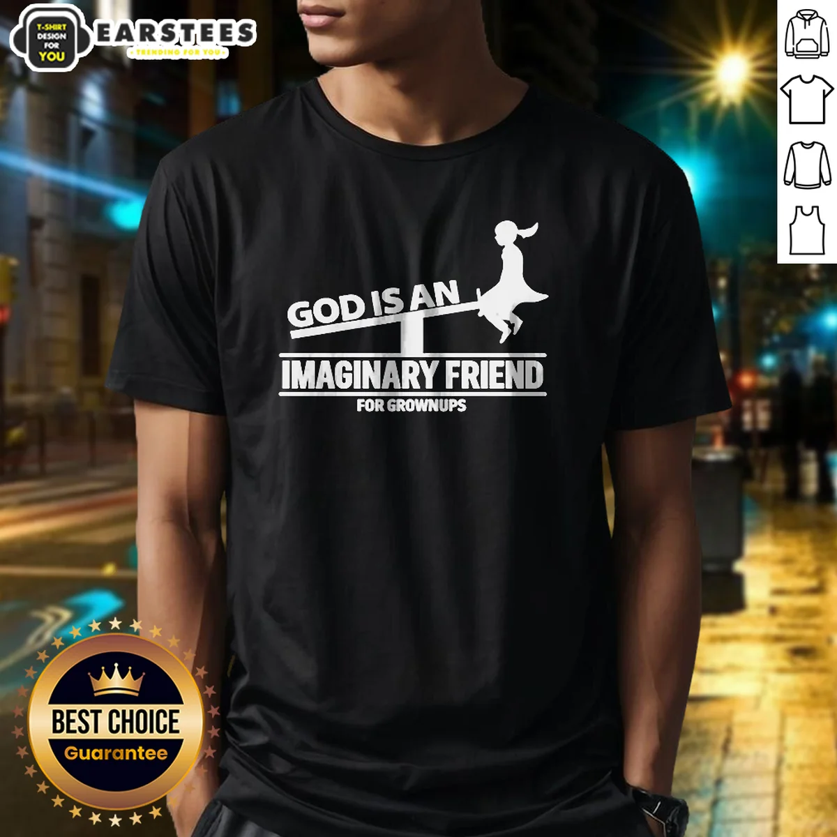 Official God Is An Imaginary Friend For Grownups Shirt