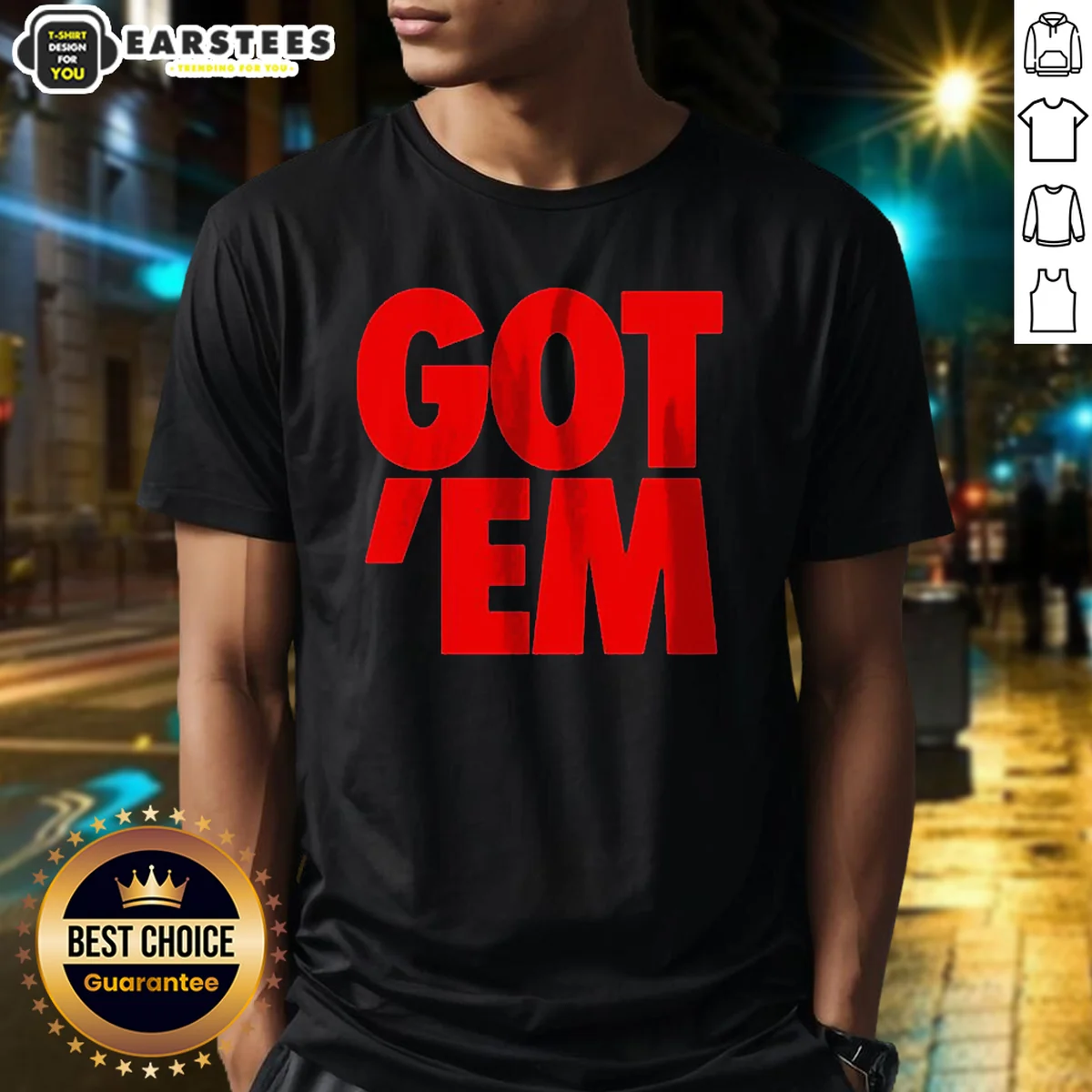 Official Got Em Bold Red Text Shirt