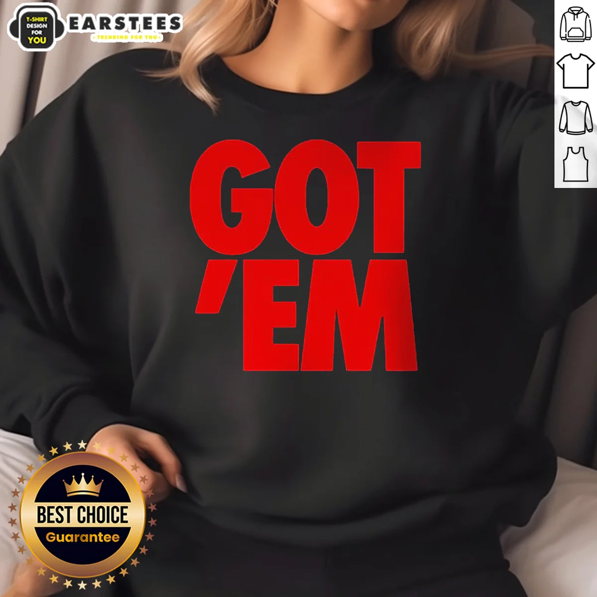 Official Got Em Bold Red Text Shirt - Image 4