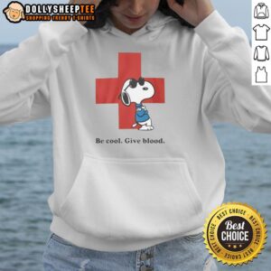 Alternative view of Premium Snoopy Be Cool Give Blood T-Shirt