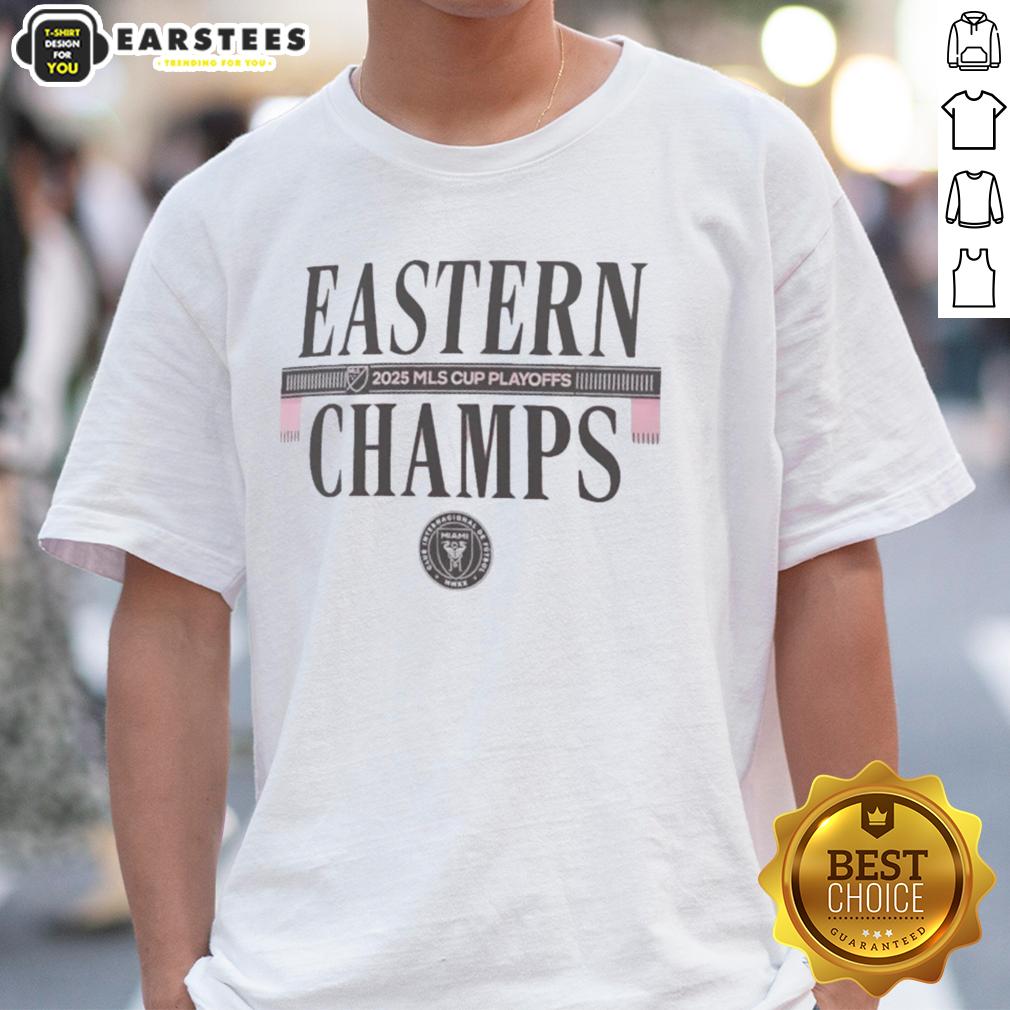 Premium Inter Miami CF 2025 MLS Eastern Conference Champions Locker Room T-Shirt
