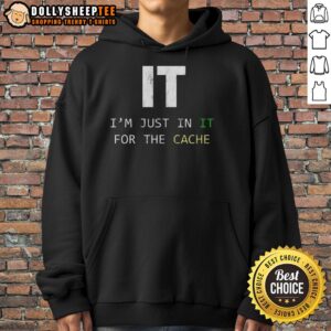Alternative view of Top IT I'm Just In IT For The Case Tech Support IT Helpdesk Computer T-Shirt