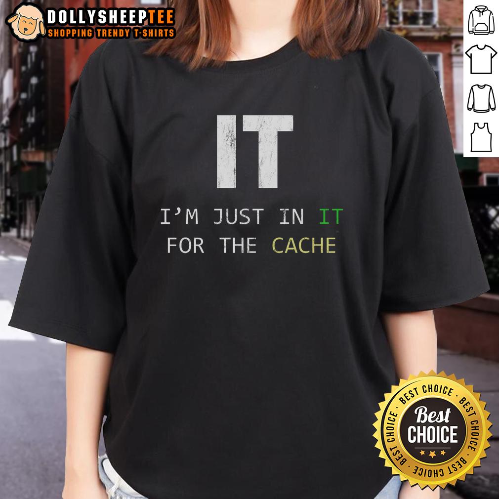 Top IT I'm Just In IT For The Case Tech Support IT Helpdesk Computer T-Shirt - Image 3