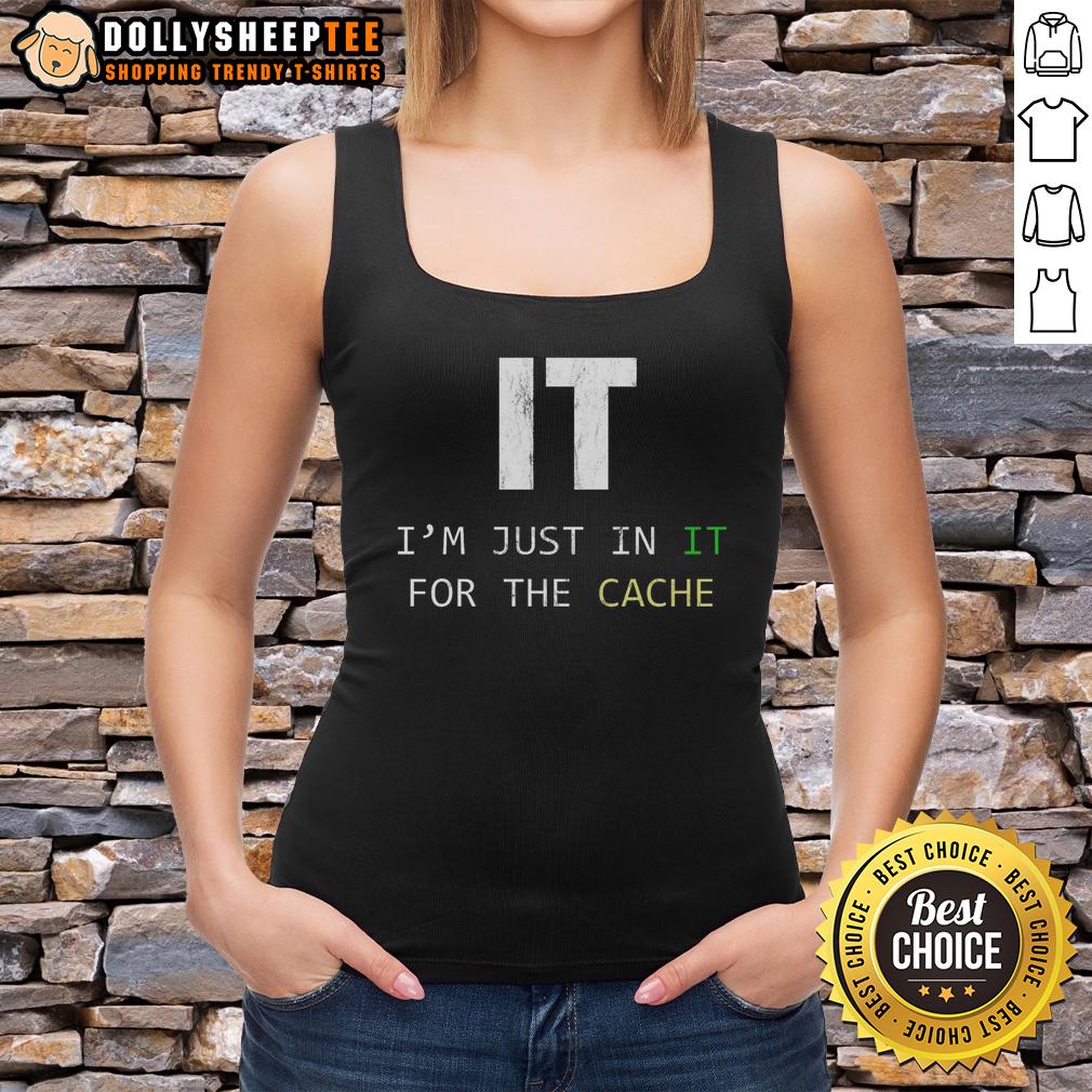 Top IT I'm Just In IT For The Case Tech Support IT Helpdesk Computer T-Shirt - Image 4