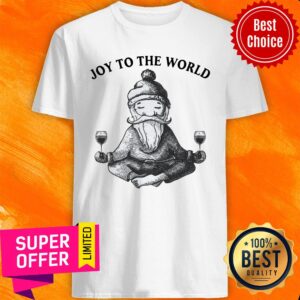 Joy To The World Santa Wine Shirt
