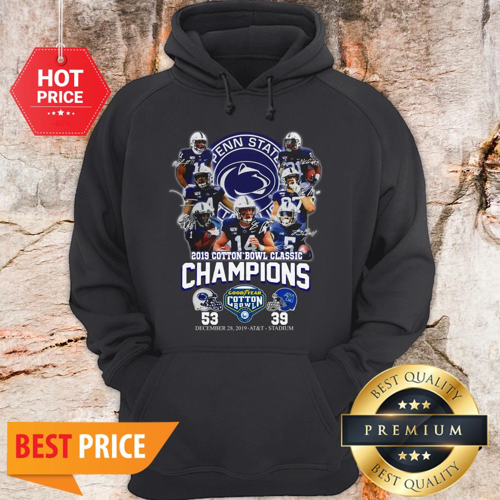 Penn State Nittany Lions 2019 Cotton Bowl Classic Champions Signature 53 39 Shirt - Image 5