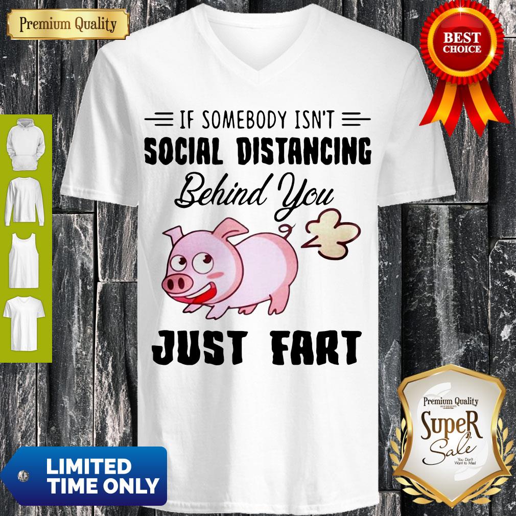 Premium If Somebody Isn't Social Distancing Behind You Just Fart Pig Shirt - Image 5