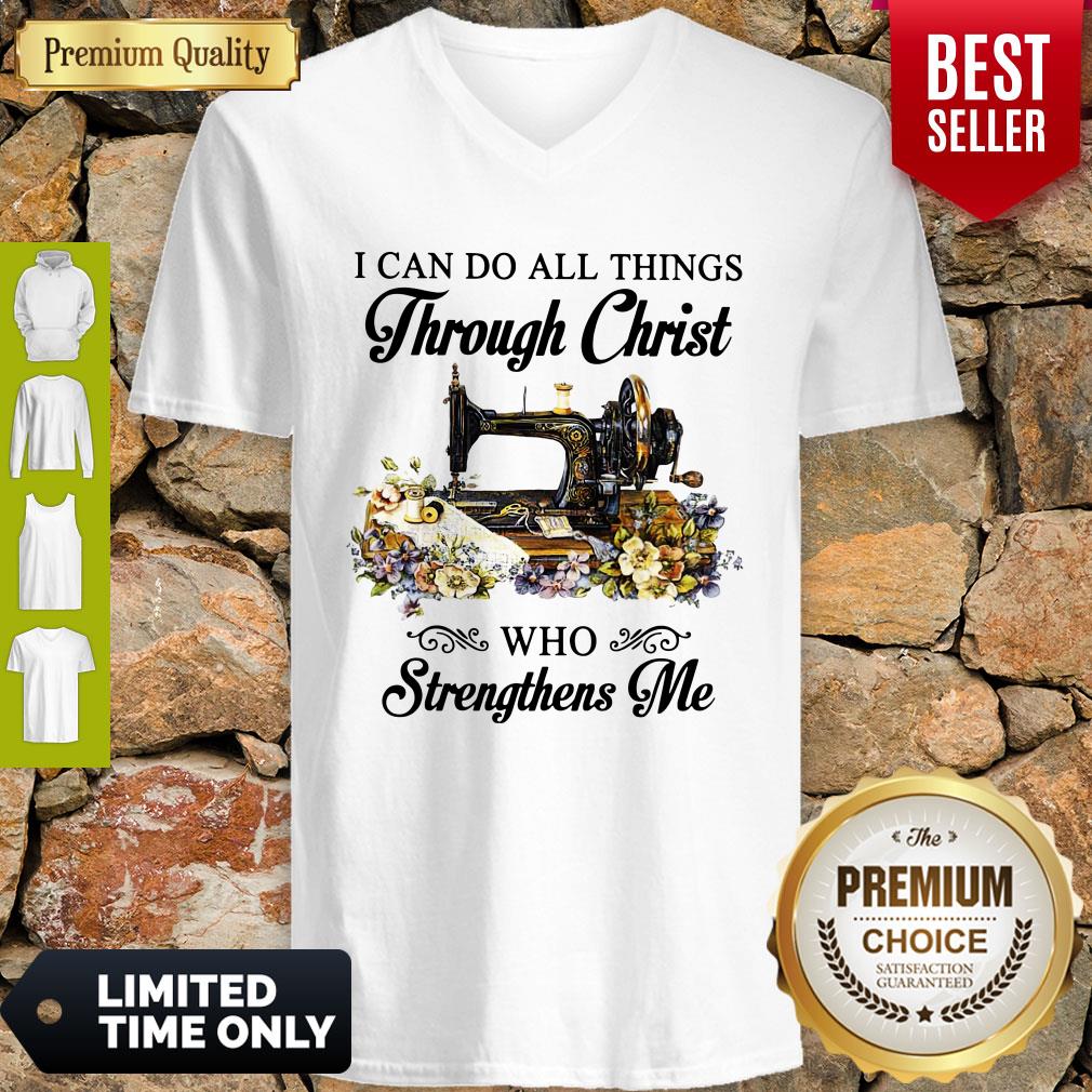 Top Sewing I Can Do All Things Through Christ Who Strengthens Me Shirt - Image 3