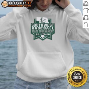 Alternative view of Top Southwest Silver Hawks Baseball State Tournament 2026 Logo T-Shirt