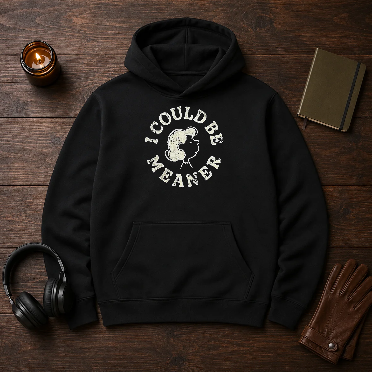 Pretty Lucy Peanuts I Could Be Meaner Shirt - Image 5